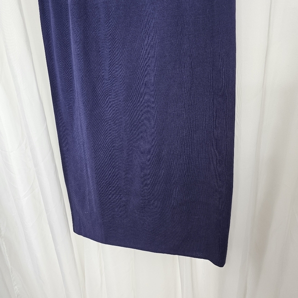 Peruvian Connection Blue Knit Pencil Skirt Pima Cotton Size Medium - Picture 3 of 9